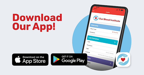 Download the Our Blood Institute mobile app to view test results